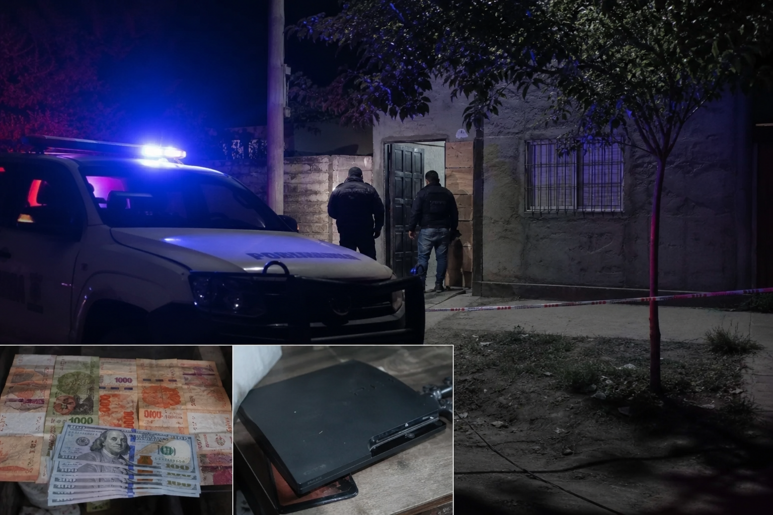 Perico: robaron $4 millones, US$2.000 y una PlayStation 3 de una vivienda